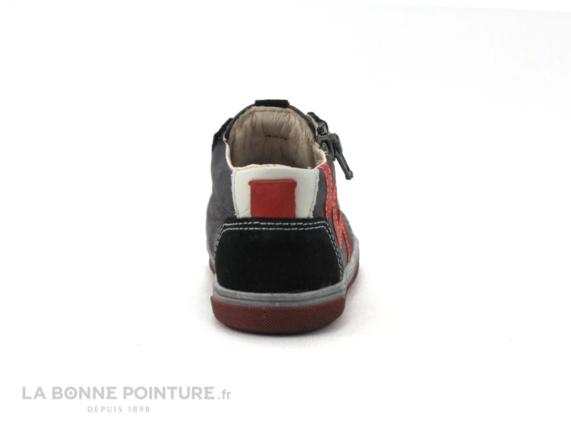 Le moins cher 🌟 Bébé Bopy REMIGIO Gris Noir Rouge - Chaussure Montante BEBE 😍 4 Le moins cher 🌟 Bébé Bopy REMIGIO Gris Noir Rouge - Chaussure Montante BEBE 😍 – Image 4