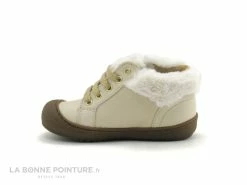 Remise 🔔 Bébé Bopy JULIE Creme - 🥾 Boots Premiers Pas Fille Beiges - Col Fourrure ⌛ -Boutique Bellamy unnamed file 1003