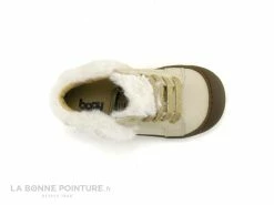 Remise 🔔 Bébé Bopy JULIE Creme - 🥾 Boots Premiers Pas Fille Beiges - Col Fourrure ⌛ -Boutique Bellamy unnamed file 1005