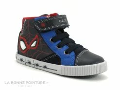 Vente flash ⌛ Bébé Geox Basket Spiderman B26A7C Kilwi - Navy Royal - 👟 Sneakers GARCON ⌛