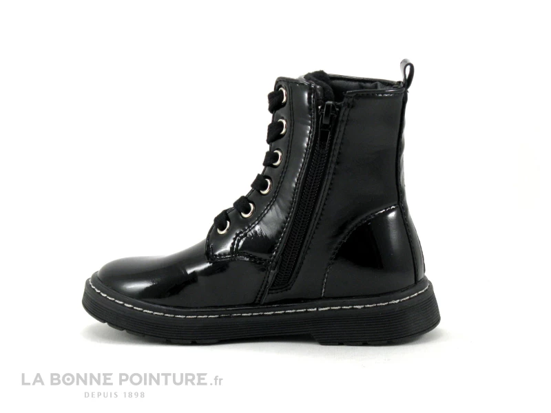 Tout neuf 🥰 Enfant 3 Pommes - Atif - Bottine Fille Noir Verni - Etoiles Argent 🎉 3 Tout neuf 🥰 Enfant 3 Pommes - Atif - Bottine Fille Noir Verni - Etoiles Argent 🎉 – Image 3