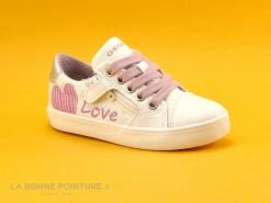 Promo 🤩 Enfant Geox SP GISLI J024NB Blanc Rose Love - Basket Fille ✨ -Boutique Bellamy unnamed file 1237
