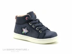 De gros 🥰 Bébé Wipop MIJURE Marine - Etoile - Bottillon BEBE Fille Avec Lacet Et Zip 👏