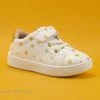 Coupon 🔔 Bébé DT New York B313490 - Blanc - Etoiles Or - Basket Fille ✔️