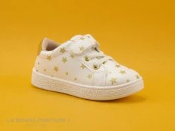 Coupon 🔔 Bébé DT New York B313490 - Blanc - Etoiles Or - Basket Fille ✔️