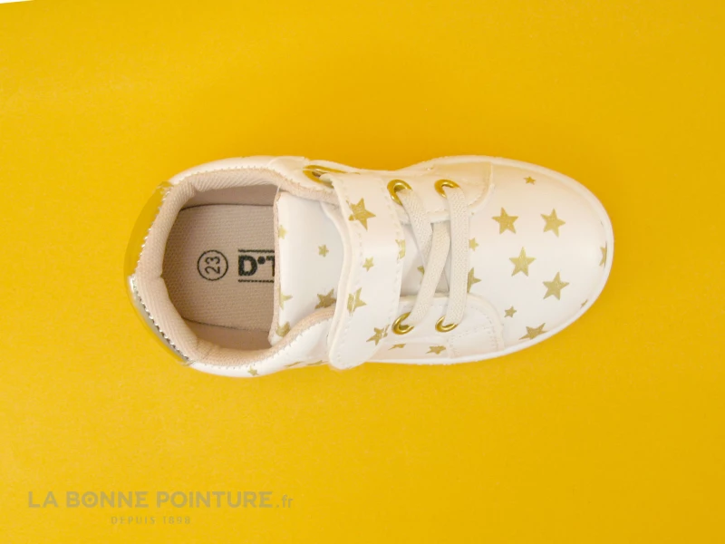 Coupon 🔔 Bébé DT New York B313490 - Blanc - Etoiles Or - Basket Fille ✔️ 4 Coupon 🔔 Bébé DT New York B313490 - Blanc - Etoiles Or - Basket Fille ✔️ – Image 4