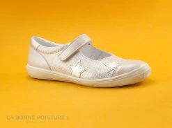 Nouveau 👏 Enfant Bopy SELENE Argent - Ballerine Velcro Fille ⌛ -Boutique Bellamy unnamed file 1329