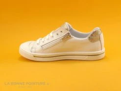 Tout neuf ❤️ Enfant Bopy SAVA Blanc - Or Metal - Basket Mode Fille 🎁 -Boutique Bellamy unnamed file 1334