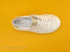 Tout neuf ❤️ Enfant Bopy SAVA Blanc - Or Metal - Basket Mode Fille 🎁 -Boutique Bellamy unnamed file 1337