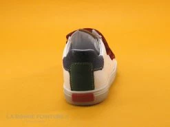 Remise ✔️ Bébé Bopy RAMDAM Blanc Rouge - Basket Mode BEBE 2 Velcros 😉 -Boutique Bellamy unnamed file 1402