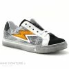 Le moins cher 🔔 Enfant Bopy SECLAIR Noir Blanc Argent - Basket Basse Fille 🤩