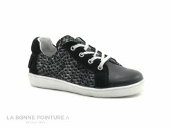 Nouveau 🎉 Enfant Minibel NABIA Noir Imp Argent - 1M1067 - 👟 Sneakers Fille 👍 -Boutique Bellamy unnamed file 1458