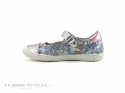 Promo 💯 Bébé MKids MELKI - MK 202D9EB - Ballerine Velcro Fille - Fleur - Metal 🎉 -Boutique Bellamy unnamed file 1579