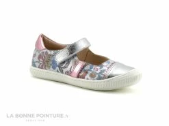 Promo 💯 Bébé MKids MELKI - MK 202D9EB - Ballerine Velcro Fille - Fleur - Metal 🎉 -Boutique Bellamy unnamed file 1581