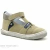 Coupon 🔔 Bébé Bopy RESTO Beige - Chaussure Ouverte Bebe Garcon - Velcro ⌛