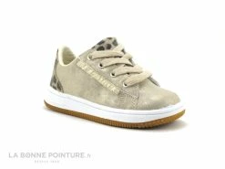 Meilleure vente ⭐ Bébé Wipop LOTERY Beige Or - Leopard - Basket Fille Avec Zip 🌟
