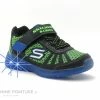 Tout neuf 😉 Bébé Skechers Light ILLUMI Black Blue Lime - 401520N - Basket Led 🔔