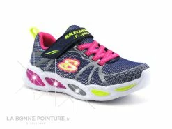 Grosses soldes 👏 Bébé Skechers Lights Shimmer Beams Sporty Glow 302042N - Basket Fille 😉