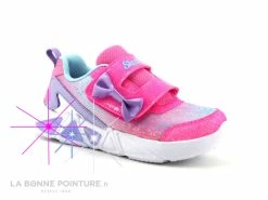 Bon marché 😀 Bébé Skechers TRI-BRIGHTS LIL GLEAM - 302654N - Basket Fille Rose 🌟