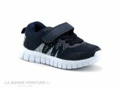 Le moins cher 🎁 Bébé DT New York B333613 Bleu Marine - Basket BEBE Lacet Elastique 😍