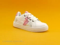 Remise 🔥 NA! Enfant NA Dano 22132 White Pink - Basket Fille Blanche Rose ❤️