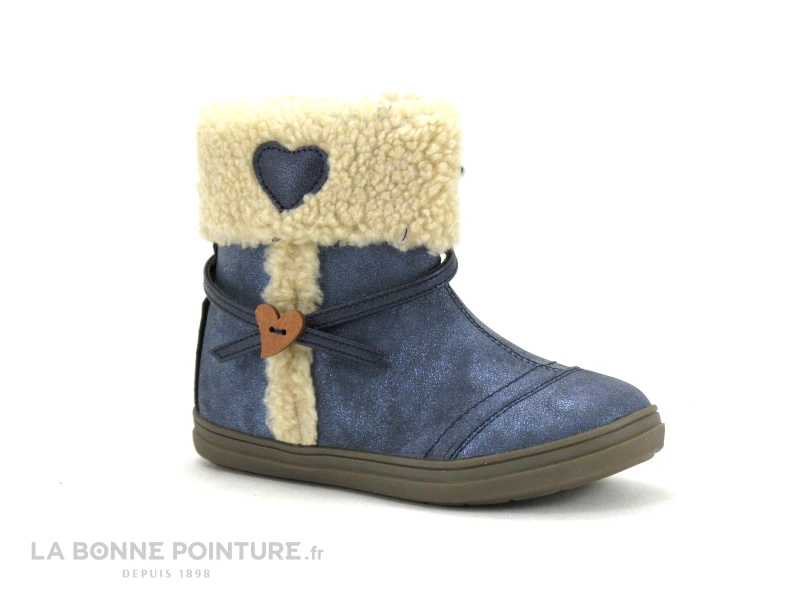De gros 🧨 Bébé Kouki By Bopy IPOMIA Marine - 🥾 Boots Fille Avec Revers Fourrure ✨ 1 De gros 🧨 Bébé Kouki By Bopy IPOMIA Marine - 🥾 Boots Fille Avec Revers Fourrure ✨
