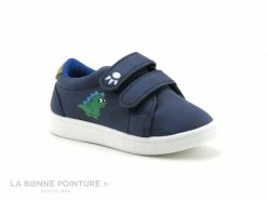 Coupon 👏 Bébé DT New York B311370 Navy - Basket BEBE Bleu Marine - 2 Velcros 🔔