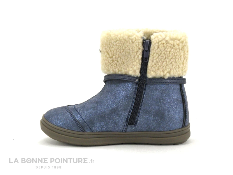 De gros 🧨 Bébé Kouki By Bopy IPOMIA Marine - 🥾 Boots Fille Avec Revers Fourrure ✨ 2 De gros 🧨 Bébé Kouki By Bopy IPOMIA Marine - 🥾 Boots Fille Avec Revers Fourrure ✨ – Image 2