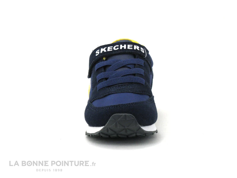 Tout neuf 😀 Bébé Skechers BOYS Retro Sneak GORVOX - Bleu Marine - Jaune - Basket 😉 2 Tout neuf 😀 Bébé Skechers BOYS Retro Sneak GORVOX - Bleu Marine - Jaune - Basket 😉 – Image 2