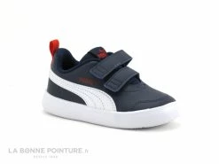 Remise ⌛ Bébé Puma COURTFLEX Bleu Marine - Basket Enfant Avec Scratches 👍 -Boutique Bellamy unnamed file 2016