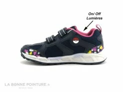 Tout neuf 😀 Enfant Geox SHUTTLE J8206D - Bleu Rose - Pokemon - Basket LED Fille 😉 -Boutique Bellamy unnamed file 2032