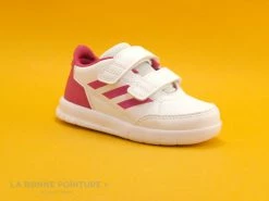 Coupon 👍 Bébé Adidas AltaSport Blanc Rose D96846 - Basket Velcro Fille 🥰