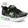 Vente flash ✨ Enfant Skechers Lights Flex Glow Rondler Camouflage - Basket 🔥