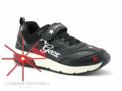 De gros 🔥 Enfant Geox SPACECLUB J048VA Noir - Basket Led Fille 🛒
