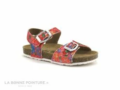 De gros 👏 Enfant Birikini CHIURO 10273 Rose Rouge Fleuri - Glitter - 🩴 Sandale Fille 🥰