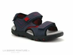 Nouveau 🥰 Enfant Geox J0224A 🩴 Sandale STRADA - Navy Red - GARCON ✨