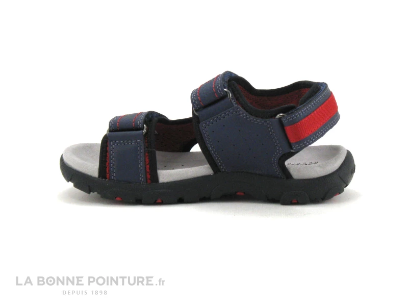 Nouveau 🥰 Enfant Geox J0224A 🩴 Sandale STRADA - Navy Red - GARCON ✨ 3 Nouveau 🥰 Enfant Geox J0224A 🩴 Sandale STRADA - Navy Red - GARCON ✨ – Image 3