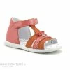 Budget ❤️ Bébé Bopy RAYA Corail - Nu-pieds BEBE Fille - Velcro 👏