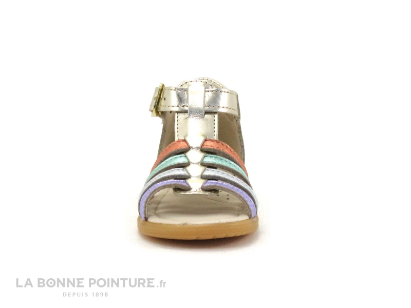 Grosses soldes ❤️ Bébé Bopy REABOU Or - Brides Multicolores - Nu-pieds Premiers Pas Fille 👍 2 Grosses soldes ❤️ Bébé Bopy REABOU Or - Brides Multicolores - Nu-pieds Premiers Pas Fille 👍 – Image 2