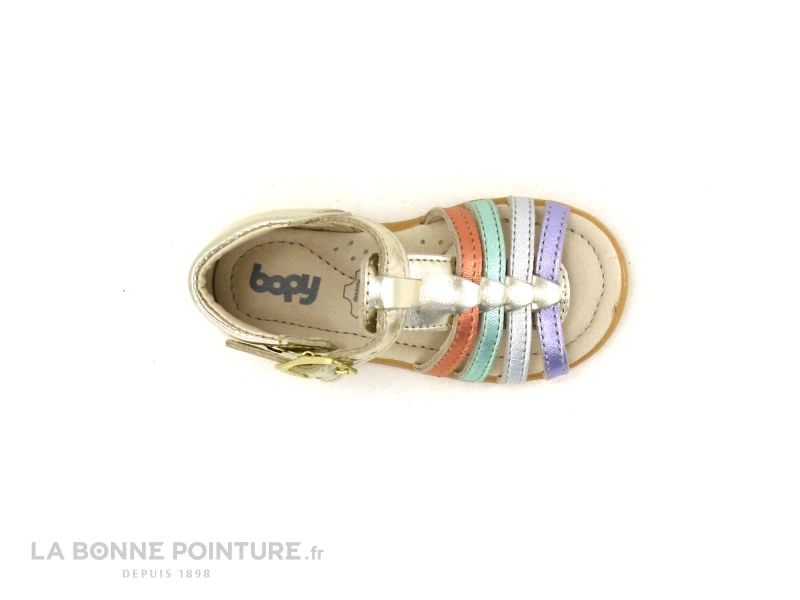 Grosses soldes ❤️ Bébé Bopy REABOU Or - Brides Multicolores - Nu-pieds Premiers Pas Fille 👍 6 Grosses soldes ❤️ Bébé Bopy REABOU Or - Brides Multicolores - Nu-pieds Premiers Pas Fille 👍 – Image 6