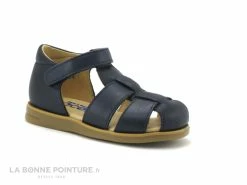 Meilleur prix 🧨 Bébé Acebos 1235AT - 🩴 Sandale BEBE Cuir Bleu Marine 😀