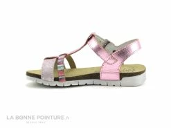 Nouveau 😀 Enfant Bopy ECOCO Rose Metal - Nu-pieds Fille 💯 -Boutique Bellamy unnamed file 2449