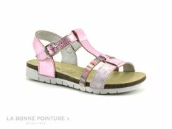 Nouveau 😀 Enfant Bopy ECOCO Rose Metal - Nu-pieds Fille 💯 -Boutique Bellamy unnamed file 2451