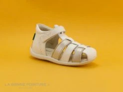 Bon marché 🧨 Bébé Kickers BIGFLO Blanc Argent 351376 - 🩴 Sandale Fille 🤩 -Boutique Bellamy unnamed file 2501