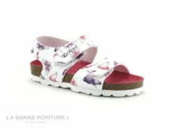 Bon marché 🎉 Bébé Kickers ☀️ Summerkro Blanc Papillon 785452-10 33 - 🩴 Sandale Fille 🎉
