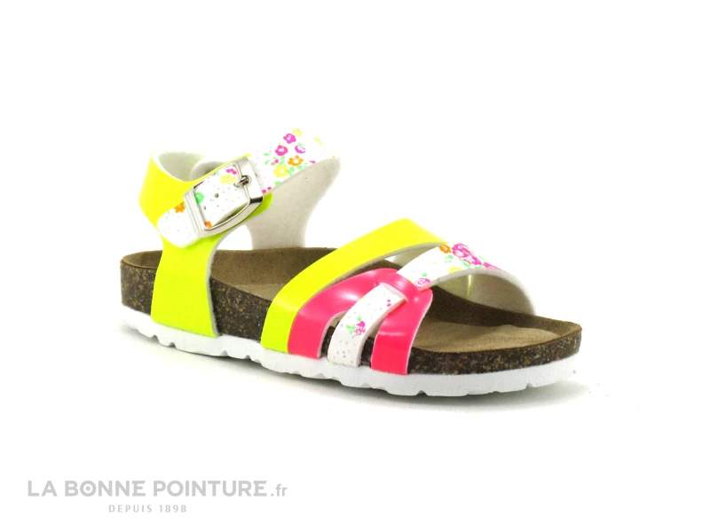 Coupon 🎉 Enfant Biomodex 887 Jaune Rose Fluo - Fleurs - 🩴 Sandale Anatomique Fille 😍 1 Coupon 🎉 Enfant Biomodex 887 Jaune Rose Fluo - Fleurs - 🩴 Sandale Anatomique Fille 😍