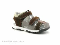 Remise 🛒 A 1 2 C 4 Bébé A12C4 VIRLY-T- Marron Beige - 🩴 Sandale BEBE GARCON ⌛