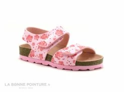 De gros 😍 Bébé Kickers ☀️ SUMMERKRO Rose Flower 785454-10 - 🩴 Sandale Rose Fille ❤️
