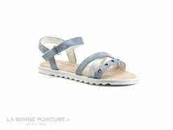 De gros ❤️ Bébé Wipop YMOS Ciel Argent - 🩴 Sandale Fille Velcro 🛒