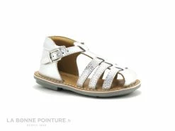 Coupon ⭐ Bébé Minibel ROSE Silver - 🩴 Sandale Fille Cuir Argent 😀